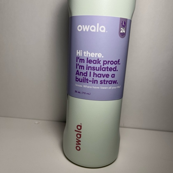 Owala 24oz Free Sip New Coastal Mist color water bottle - Picture 6 of 10